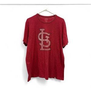 47 Brand Red St. Louis Cardinals baseball Short Sleeve Tee size XL